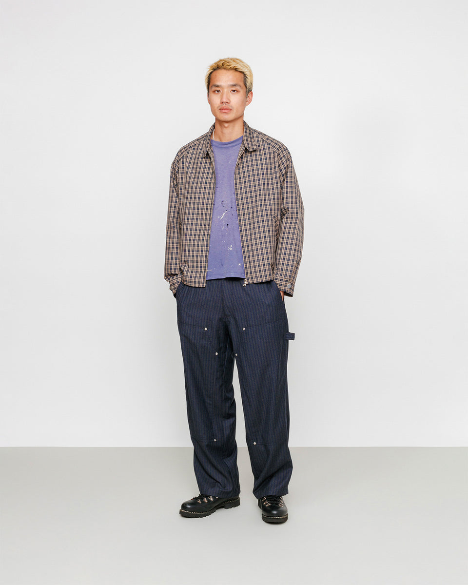 SHED TROUSERS - BLUE SHADOW STRIPE – Hangout Forever