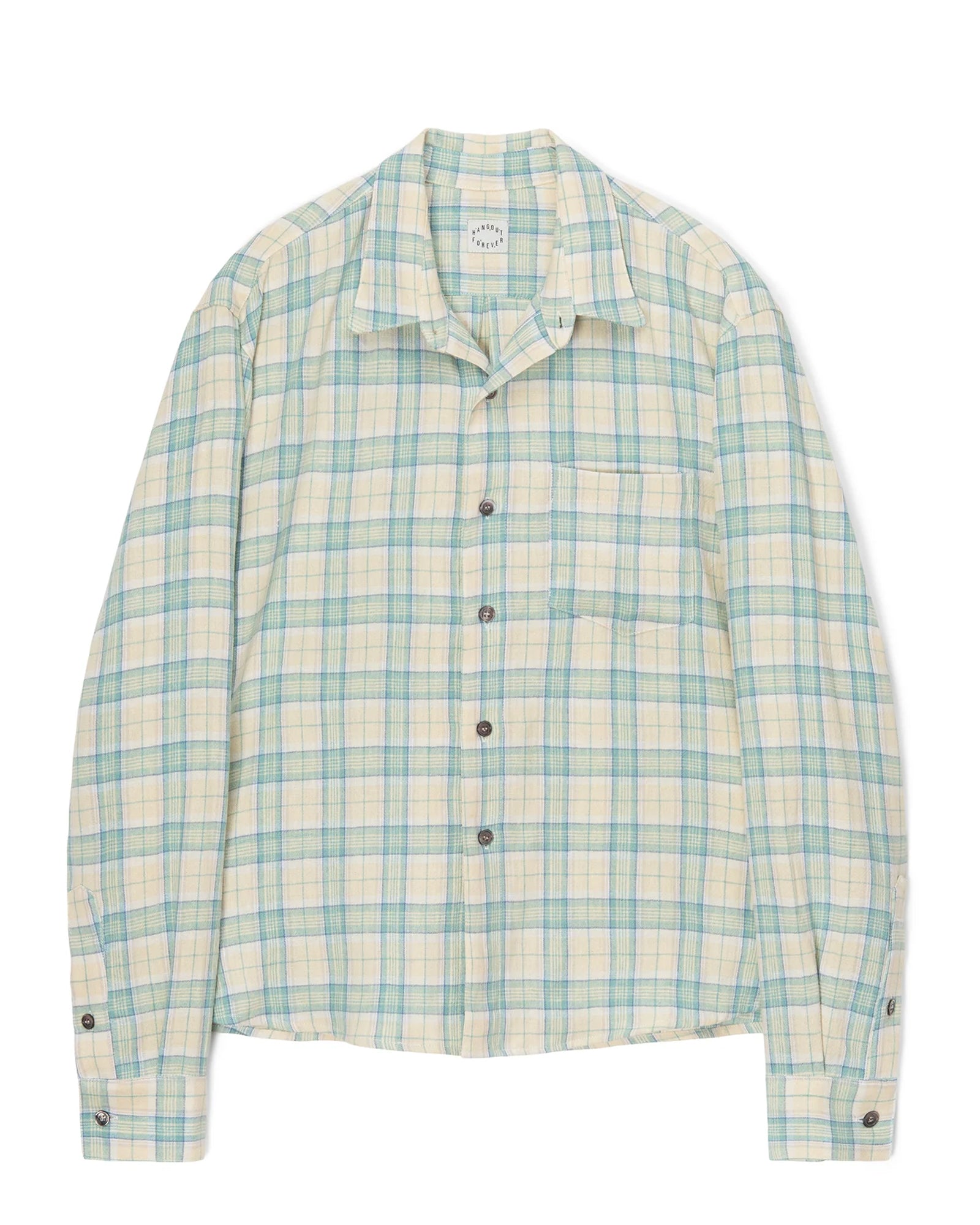 【2plan】Elubin Over Check Shirt Amazon.com: Men's Slim-fit Long-Sleeve Plaid Flannel Shirt